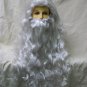 Moses Long Wig & Beard Father Time Poseidon Noah Merman Gandalf Wizard Biblical