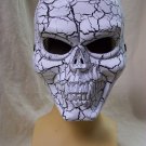 Cracked Skull Face Costume Mask Muerto Evil Statue Skeleton Grim Reaper Biker Cracked Skull Face Costume Mask Muerto Evil Statue Skeleton Grim Reaper Biker