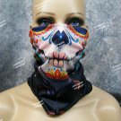 Colorful Senorita Face Mask Neck Gaiter Costume Day of Dead Sugar Skull Beauty Colorful Senorita Face Mask Neck Gaiter Costume Day of Dead Sugar Skull Beauty