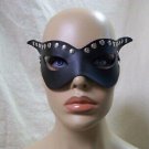 Sexy Black Studded Bad Girl Mask Harley Quinn Comic Villain Roleplay Fantasy Fun