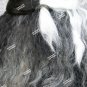 Long Double Dare Wig Black Gray White Mix Pirate Lily Munster Hag Witch Cruella