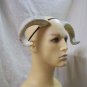 Aged Bone Twisted Ram Horns Pan Minotaur Goat Fantasy Mythical Big Horn Sheep
