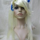 Blonde Blue Asian New Rave Wig Twisted Punk Geisha Anime Manga Harajuku Cosplay Blonde Blue Asian New Rave Wig Twisted Punk Geisha Anime Manga Harajuku Cosplay