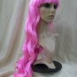 Candy Pink Desire Wig Long Wavy Curl Glamour Unicorn Goddess Mermaid Tooth Fairy
