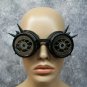 Funky Black Silver Spiked Eyeball Goggles Mad Eye Steampunk Flashy Aviator Eyes