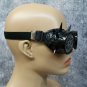 Funky Black Silver Spiked Eyeball Goggles Mad Eye Steampunk Flashy Aviator Eyes