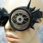 Funky Black Silver Spiked Eyeball Goggles Mad Eye Steampunk Flashy Aviator Eyes