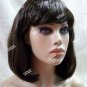 Brown Starlet Wig 60s Bouffant Anime Cosplay Flo Insurance Agent Retro Sock Hop
