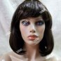 Brown Starlet Wig 60s Bouffant Anime Cosplay Flo Insurance Agent Retro Sock Hop
