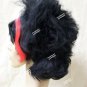 Chunky Gothic Wig Black with Red Streaks Goth Punk Evil Pixie 90s Grunge Rocker
