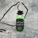Glow n Dark Mini Magic Potion Bottle Costume Vial Necklace Witch Wizard Warlock