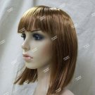 Light Brown Glam Wig w/ bangs Go Go Girl Fun Party Girl Dancing Queen Disco Doll Light Brown Glam Wig w/ bangs Go Go Girl Fun Party Girl Dancing Queen Disco Doll