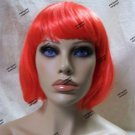 Red Partyrama Bob Wig Flapper Retro Go Go Mod 70s Rave Wear Comic Villain Anime