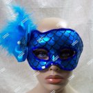 Blue Mermaid Costume Mask Aquatic Creature Sea Horse H2O Fairy Fish Siren Selkie