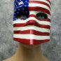 US Flag Bauta Face Mask USA Stars Stripes Venetian Carnival Masquerade Political