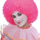 Funky Curly Pink Clown Wig Disco Fro Hippie 70s afro Cutie Pie Circus Rave Party