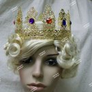 Fancy Gold Jewel Filigree Crown Renaissance Biblical Wiseman Christmas Royal Prince King Wisemen