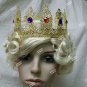 Fancy Gold Jewel Filigree Crown Renaissance Biblical Wiseman Christmas Royal Prince King Wisemen