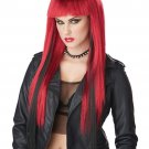 Dark Red Black Chopstix Wig International Assassin Evil Joker Harley Quinn Vamp