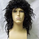 Licensed LMFAO Sky Blu Wig Wild Crimped Rocker Hippie 70s Disco Pirate Musketeer