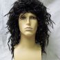 Licensed LMFAO Sky Blu Wig Wild Crimped Rocker Hippie 70s Disco Pirate Musketeer