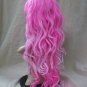Mixed Pink Long Layers Glamour Witch Wig w Spiders Goddess Candyland Miss Muffet