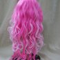 Mixed Pink Long Layers Glamour Witch Wig w Spiders Goddess Candyland Miss Muffet