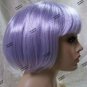Lavender Gray Lilac Flapper Wig Short Bob Roaring 20s Gatsby Swing Charleston