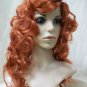 Natural Red Saloon Wig Old West Southern Belle Mermaid Debutante Goddess Ariel