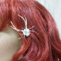 Mixed Red Long Wavy Layers Glamour Witch Wig w Spiders Siren Vixen Fiery Goddess