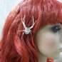 Mixed Red Long Wavy Layers Glamour Witch Wig w Spiders Siren Vixen Fiery Goddess