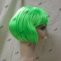 Neon Green Babe Wig 20s Funky Flapper Chicago Roaring Rave Party Fairy Joker Bob