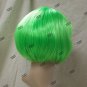 Neon Green Babe Wig 20s Funky Flapper Chicago Roaring Rave Party Fairy Joker Bob