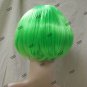 Neon Green Babe Wig 20s Funky Flapper Chicago Roaring Rave Party Fairy Joker Bob