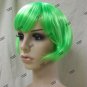 Neon Green Babe Wig 20s Funky Flapper Chicago Roaring Rave Party Fairy Joker Bob