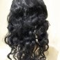 Black Saloon Wig Miss Kitty Old West Gal Southern Belle Mermaid Debutante Madame