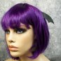 Purple Halloween Party Wig Bat Wings Vampirina Vee Hauntley Transylvania Dracula