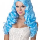 Sexy Light Blue Sweet Tart Wig Long Layer Mermaid Atlantis Blueberry Muffin Punk