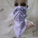 Evil Robot Face Half Mask Bandana Storm Trooper Galactic Soldier Warrior Unisex Evil Robot Face Half Mask Bandana Storm Trooper Galactic Soldier Warrior Unisex