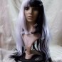 Groovy Half Black White A La Mod Wig Retro 60s 70s GoGo Girl Disco Cruella DeVil