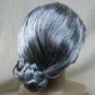 Child Gray Old Lady Wig Granny Bun Ruth RBG Librarian Goose 100 Days Daisy Moses