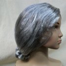 Child Gray Old Lady Wig Granny Bun Ruth RBG Librarian Goose 100 Days Daisy Moses