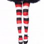Darling Doll Wide Striped Tights Black White Red Hose Pantyhose Goth Rag Fairy