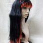 Punk Red Black Enchanted Wig Ribbon Bow Sexy Goth Fairytale Princess Riding Hood