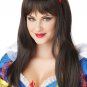 2 Tone Brown Enchanted Tresses Wig Red Ribbon Bow Fairytale Princess Snow White
