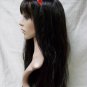 2 Tone Brown Enchanted Tresses Wig Red Ribbon Bow Fairytale Princess Snow White