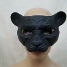 Black Leopard Panther Venetian Mask Safari Feline Goddess Cougar Lioness Jaguar