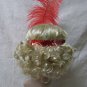 Blonde Charleston Wig & Red Sequin Headband Feather Gatsby Roaring 20's Jazz Flapper