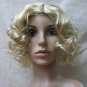 Blonde Charleston Wig & Red Sequin Headband Feather Gatsby Roaring 20's Jazz Flapper
