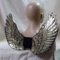 Black Gold Sequin Wings Mystical Pegasus Unicorn Angel Golden Goddess Cherub OS